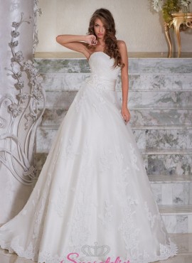 abiti da sposa economici 2017 ricamati in pizzo vendita online