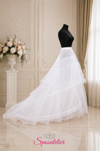 sottogonna sposa strascico lungo