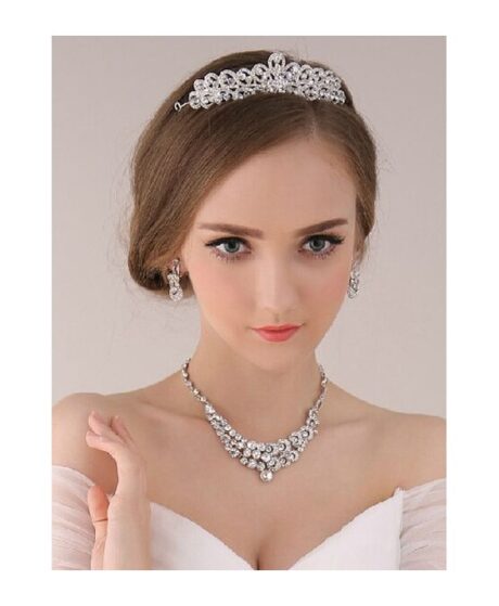 Coroncina Sposa Online economica vendita online Italia diademi corona tiara per la sposa acquistare accessori per capelli sposa online accessori sposa online abiti da sposa sito italiano negozio italiano Coroncina Fatta a Mano per La Sposa con Strass e Cristalli 2016 offerta