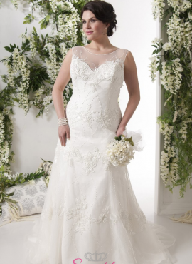 Dalka-abito da sposa economico online Italia vendita taglie forti