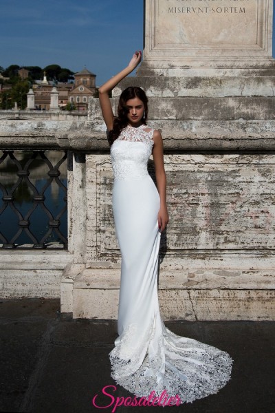 mary- abito da sposa a sirena ricamato in pizzo negozio italiano di abiti da sposa online economici