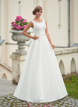 mina- abito da sposa a-line online in raso elegante economico
