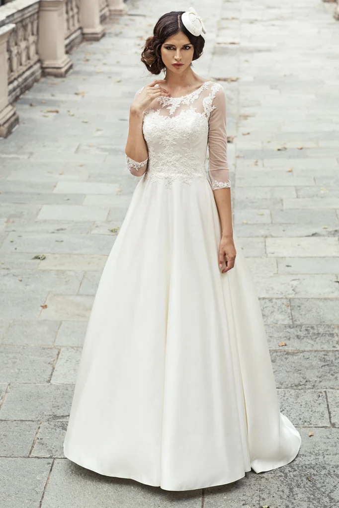 vivian viviana- abito da sposa a-line in organza