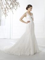 abito sposa sartoriale in pizzo