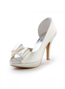 Scarpe Decollete da Sposa online con Fiocco in Raso