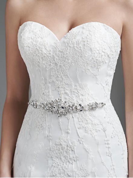 cintura vestito sposa online con strass