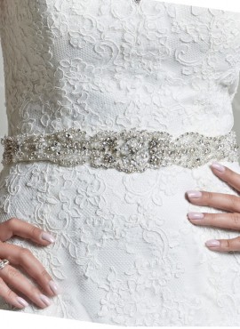 cintura abito sposa online decorata con strass