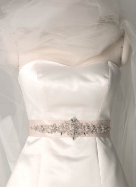 cintura abito sposa online raso con strass