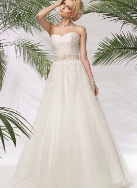 agata- abiti da sposa a-line economici 2016 tulle pizzo