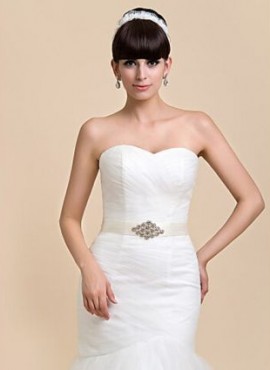 Cintura sposa online in raso semplice