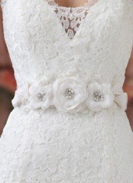 Cinture Abiti da Sposa Confezionata in Raso