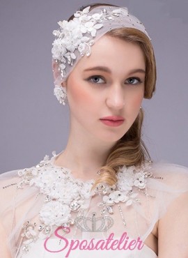 accessorio sposa per capelli online in tulle