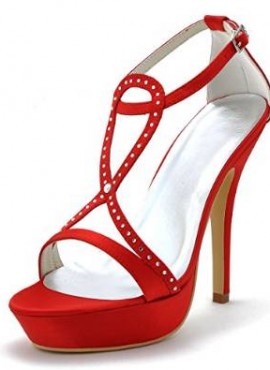 scarpe sposa online  rosse modello sandali economici