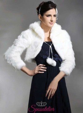Coprispalle sposa di Pelliccia online economica matrimonio invernale