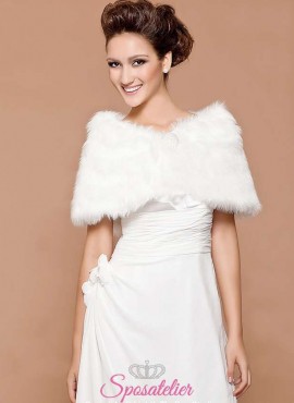 Pelliccia sposa online economica matrimonio invernale