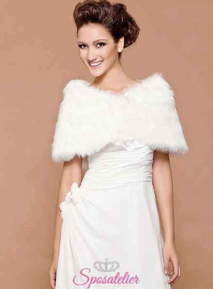 Pelliccia sposa online economica matrimonio invernale