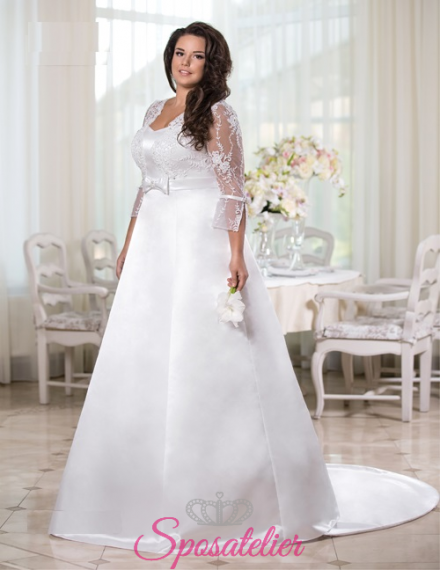 Nellina-vendita abiti da sposa taglie comode online