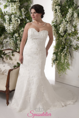 teramo- abiti da sposa taglie forti economici su misura vendita online Italia sito italiano donne formose curvy vestiti da sposa per taglie conformate outlet promozioni offerte taglie grandi xl xxl oversize nuova collezione 2016 sartoria italiana milano roma scollo cuore stile a-line