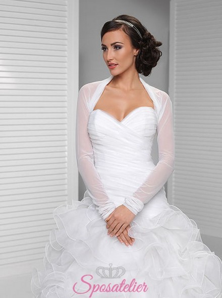 vendita online coprispalle sposa semplici economici