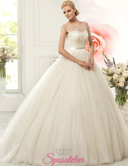 nausicaa- Abiti da Sposa online italiani  ampio principesco vita alta