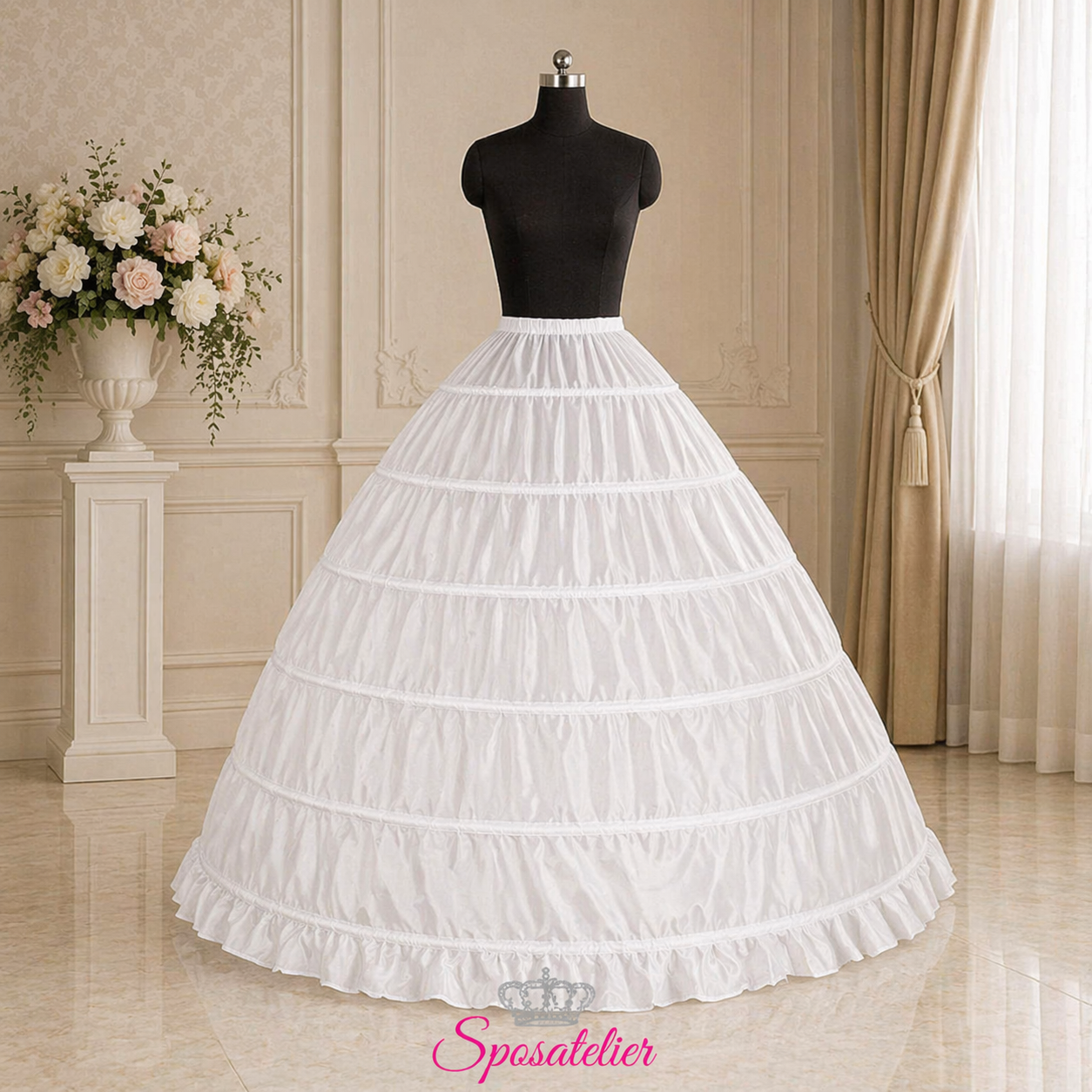 sottogonna con i cerchi sottogonna con i cerchi ampissimo per abito da sposa