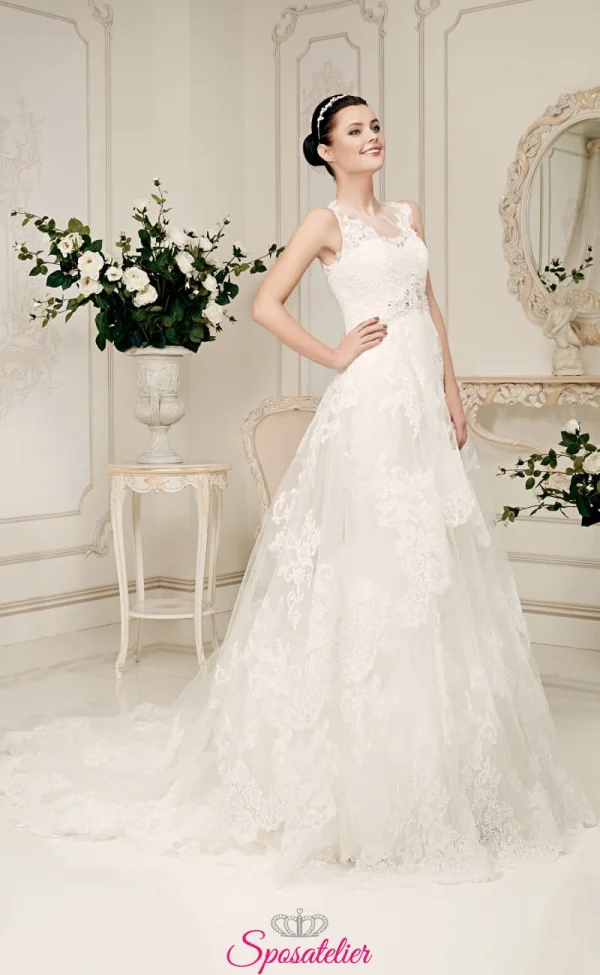 london-abiti da sposa online Italia outlet 2016-2017 economici lowcost scontati elegante modello sirena realizzati su misura ricamati in pizzo pagamento in contrassegno sito italiano prezzi bassi promozioni offerte sartoria italiana scollo a cuore strascico a cappella spedizione gratuita primavera estate nuove tendenze