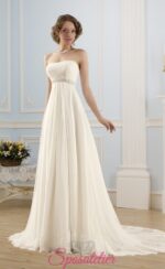 tatyana- vestito da sposa italiano online economico semplice scivolato a-line Corpetto con scollo a cuore ricamato chiffon sito italiano