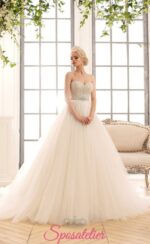 taty-Abiti da Sposa Nuova Collezione 2016 online Italia economici stile principessa ampio con strass sul Corpetto realizzati su misura sito italiano