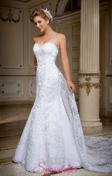 medea-Vestiti da sposa online Italia economico scollo a cuore strascico staccabile
