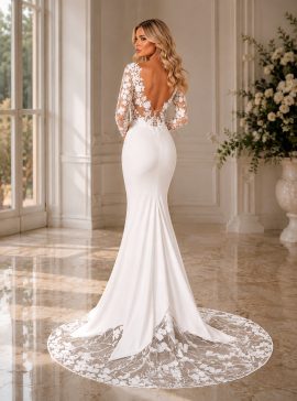 abito sposa a sirena monia