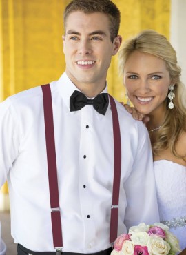 bretelle sposo uomo matrimonio elegante bordeaux online