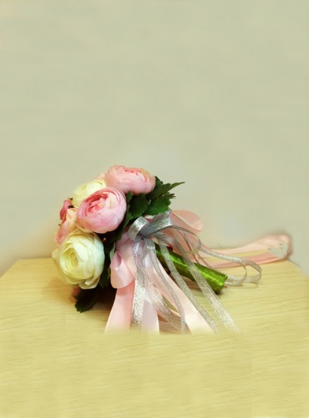 Bouquet Sposa peonia rosa e gialle online economico