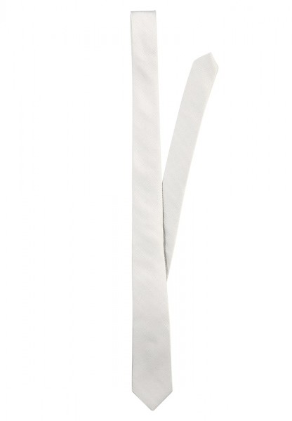 Cravatta bianca uomo slim