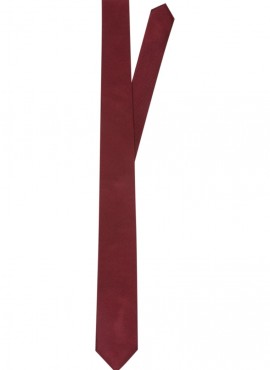 Cravatta stretta uomo cravattino bordeaux