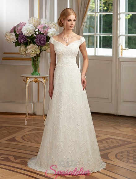 abito da sposa online Salerno su misura ricami in pizzo Italia