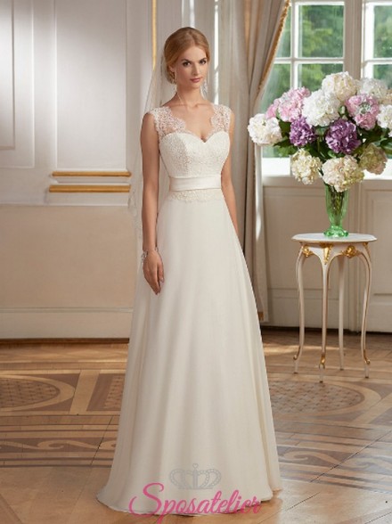 abito da sposa online matrimonio romantico e raffinato