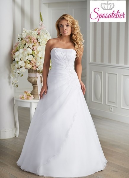 abito da sposa  semplice taglie conformate per donna formosa  Economico