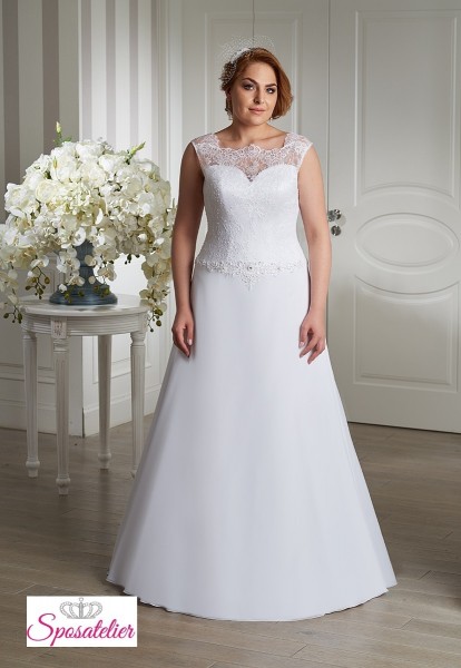 vestiti da sposa taglie extra large elegantissimo