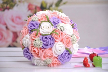 Bouquet Sposa con fiori misti colorati economico online