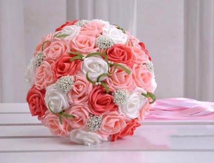 Bouquet Sposa rose rosse rosa bianche economico online