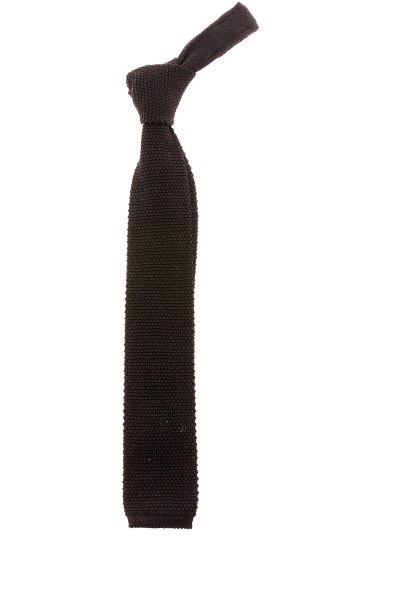 Cravatta a maglia colore nero