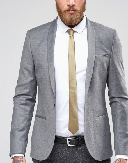 Cravattino uomo colore oro