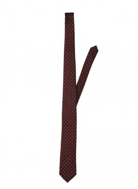 Vendita cravatte online uomo colore marrone a pois