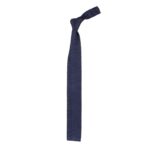 Cravatta a maglia colore blue scuro