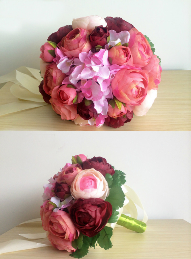 Bouquet Sposa Peonie Rosa E Borgogna Bellissimo Matrimonio Autunnalesposatelier