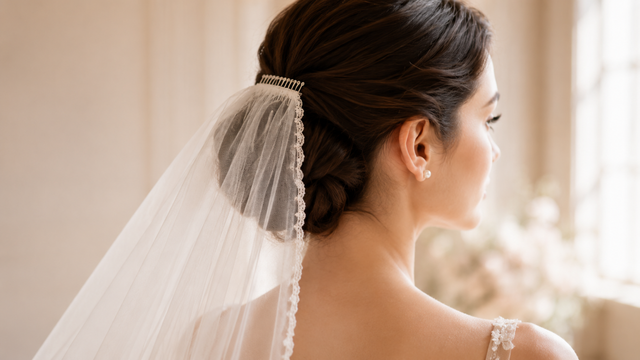 velo sposa con pettine