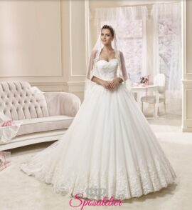 alikia- Abiti da sposa ampi e principeschi con scollo a cuore in pizzo online economico tendenze nuova collezione 2017 contrassegno su misura a line raffinato realizzati su misura Italia