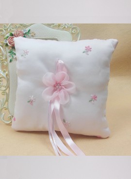 romantico Cuscino porta fedi con fiocco rosa elegante economico online lowcost