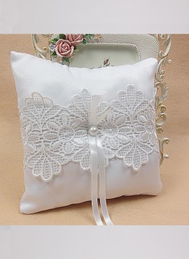 Cuscino porta fedi sposa ricamato in pizzo elegante economico online