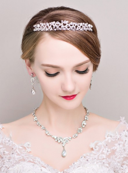 coroncina sposa cosparsa di strass  economica online